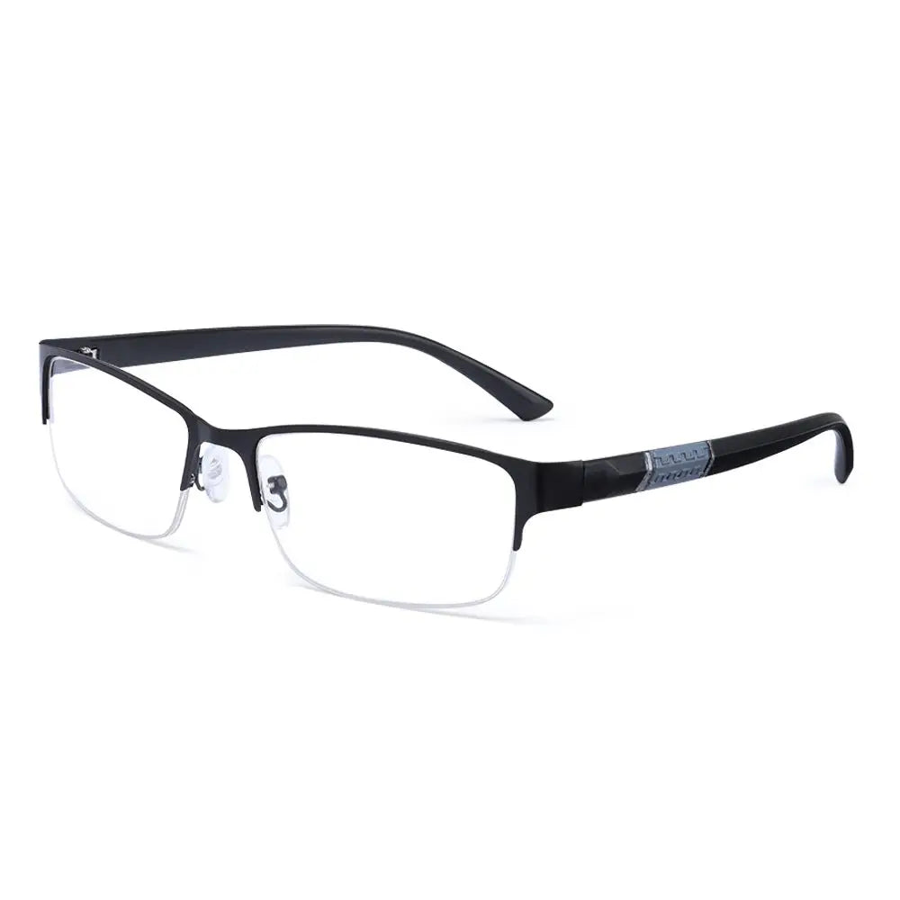 Metal Anti-Blue Light Reading Glasses – Farsighted Eyewear for Men, Business Style with Diopters +0.0 to +4.0