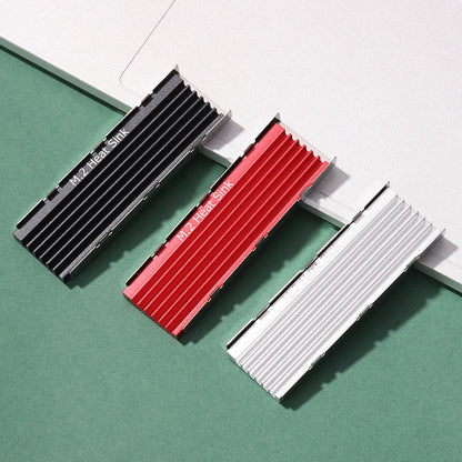 M.2 SSD HeatSink Aluminum Radiator - Thermal Cooling Pad for NVME NGFF M.2 2280 SSD, Desktop PC & PS5
