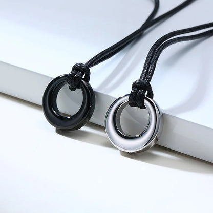 Circle of Life Eternity Love Karma Necklace – Memorial Pendant Ashes Jewelry for Women & Men, Keepsake Cremation Bracelets