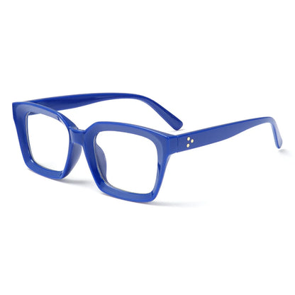 Fashion Square Reading Glasses for Men & Women – Large Frame High-Definition Presbyopia Eyewear, Diopter +1.0 to +4.0