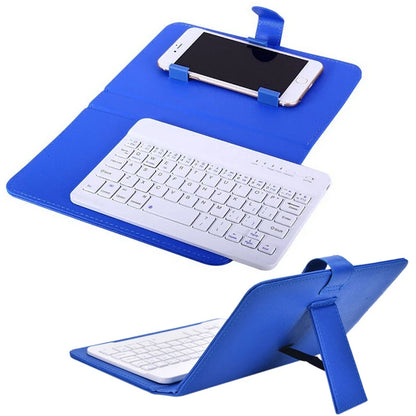 Mini Wireless Bluetooth Keyboard for iPhone, Huawei, Xiaomi, Tablets - Portable Mobile Phone Gaming Keyboard with PU Case Support