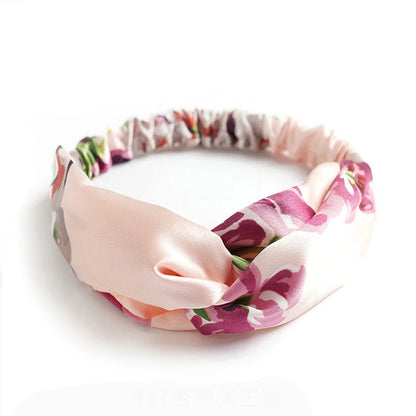 Bohemian Print Headbands for Women & Girls – Vintage Cross Turban Bandana Hair Accessories for Summer