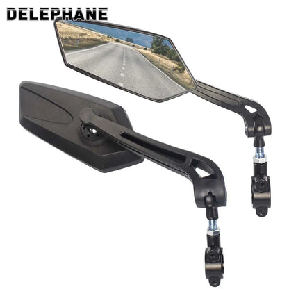 Adjustable Bike Rear View Mirror – Rotatable Handlebar Reflector for Clear Rearview, Electric Scooter and Bicycle Accessory