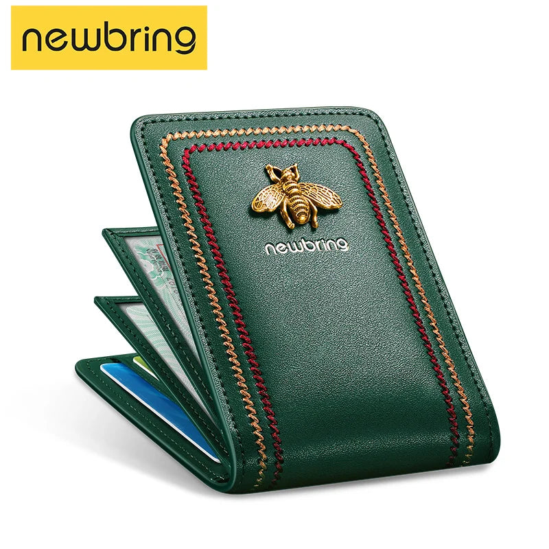 Genuine Leather Driver's License Holder - ID Card Wallet Folder for Men and Women, Ideal for Car Documents