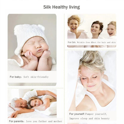 Liv-Esthete 100% Silk Bedding Set - Mulberry Silk Quilt Cover, Bed Sheet & Pillowcase, Queen/King Size Bed Linen
