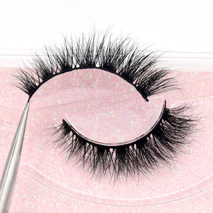 Visofree 13mm 3D Mink Eyelashes – Natural Long Handmade Cruelty-Free False Lashes for Makeup G04