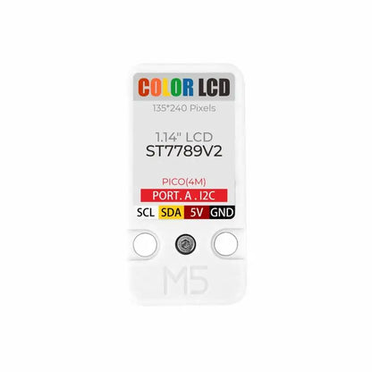 M5Stack Official 1.14” LCD Display Unit – 135×240 Pixel Compact Screen Module for DIY Electronics & IoT Projects