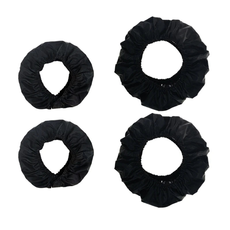 Baby Stroller Wheel Cover Set | Dustproof Tire Protectors for Infant Pushchair Pram | Anti-Dirty Oxford Cloth Accessories - Pack of 2