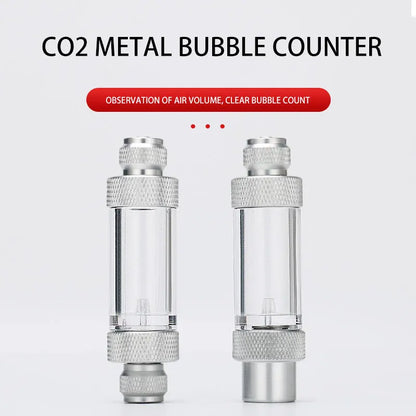 ZRDR Aquarium CO2 Bubble Counter – CO2 Generator Regulator with Single/Double Head Fine-Tuning Valve