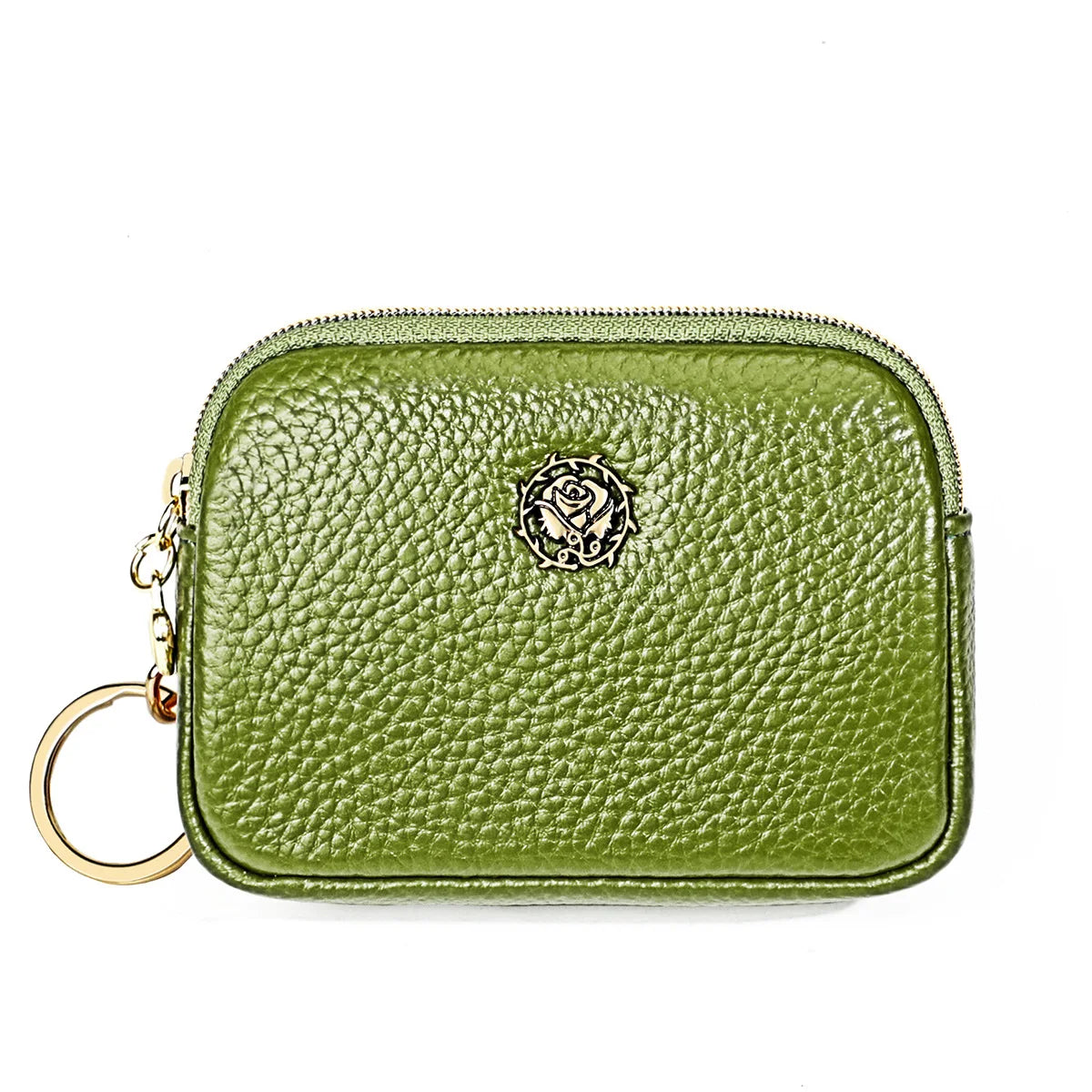 Senorita Genuine Leather Women’s Coin Purse – Double Zipper Small Wallet