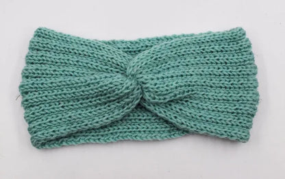 Women's Solid Color Knitted Headband – Elastic Twisted Turban Headwrap, Winter Hair Band for Girls, Fashion Hair Accessories