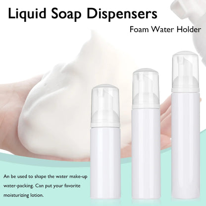 Foaming Soap Dispenser Bottles – 30/50/60/80ML Plastic Pump Bottles for Shampoo, Lotion & Shower Gel