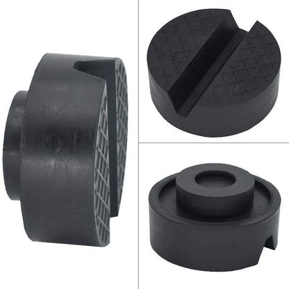 Car Lift Jack Support Stand Rubber Pads - Slotted Floor Frame Rail Adapter and Wheel Dolly Repair Tools for Lexus, Subaru, Fiat, Volvo