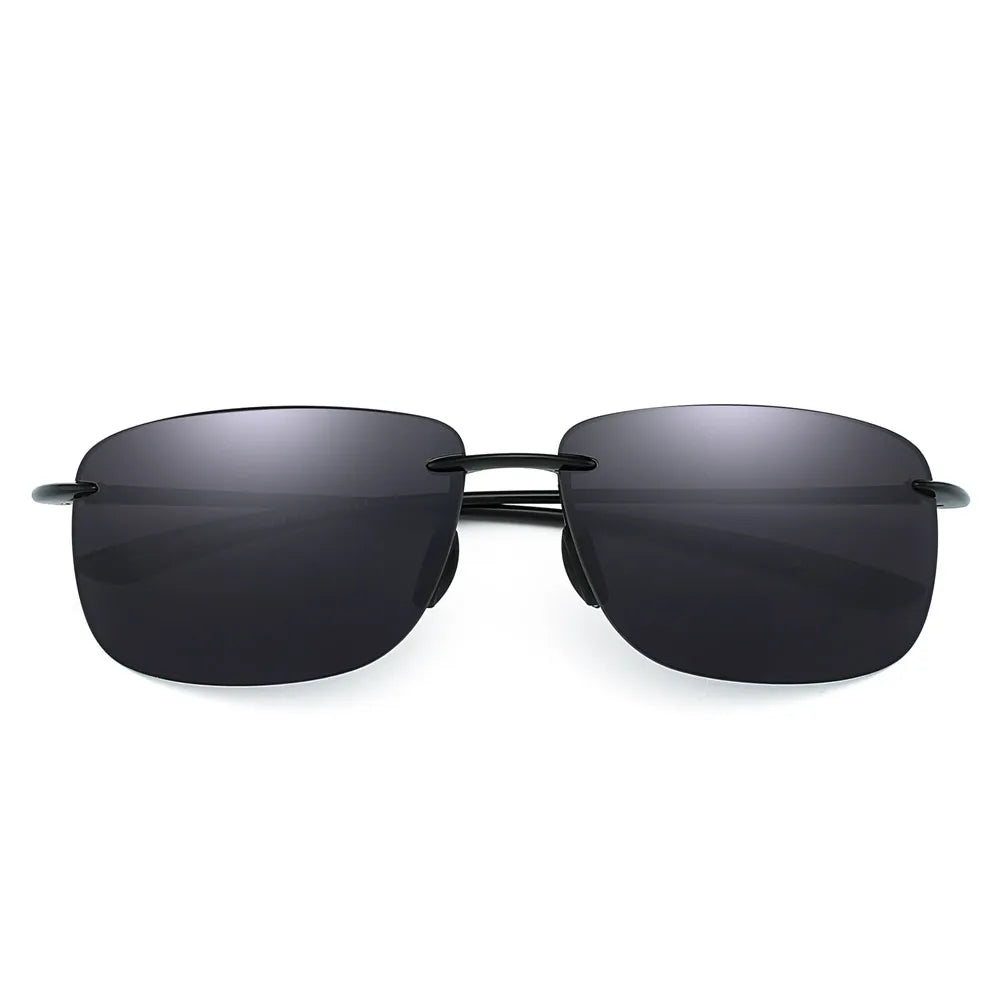 JIM Ultralight Sport Sunglasses – TR90 Rimless Frame for Men & Women, Ideal for Running, Fishing, Cycling, and Driving