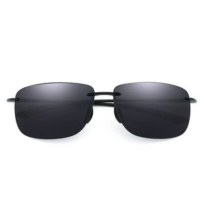 JIM Ultralight Sport Sunglasses – TR90 Rimless Frame for Men & Women, Ideal for Running, Fishing, Cycling, and Driving