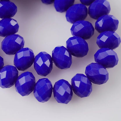 Czech Crystal Spacer Beads - Rondelle Faceted Glass Beads in Multiple Sizes for DIY Jewelry Making Crafts