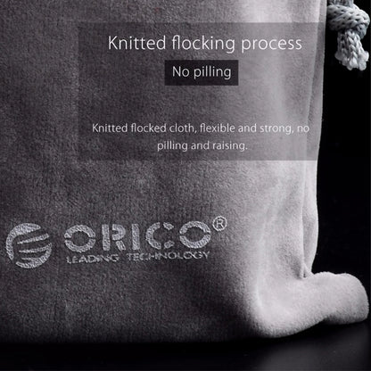 ORICO Soft Storage Bag for Power Bank, USB Charger, External Battery, Mobile Phone, HDD – Gray Travel Pouch Case
