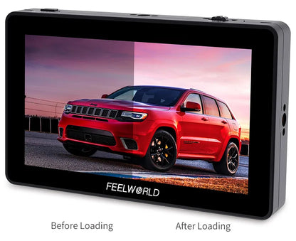 FEELWORLD F6 PLUS V2 6" DSLR Camera Field Monitor – 3D LUT, Touchscreen IPS, 1920x1080 FHD, 4K Support, Focus Assist
