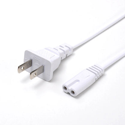 2-Pin US/EU to C7 C8 Power Extension Cable – Figure 8 LED Light & Laptop Cord for PS4, 0.6M/1.5M