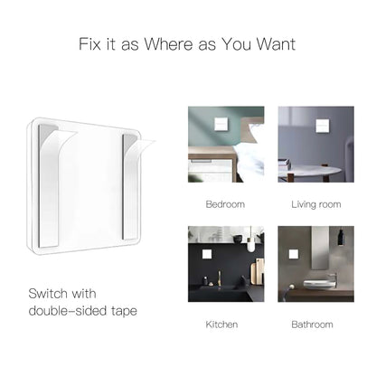 MOES 4-Gang Tuya ZigBee Wireless Scene Switch – Battery-Powered Smart Controller for Tuya Automation