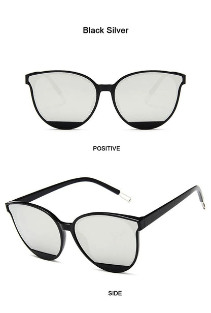 2025 New Arrival Fashion Sunglasses for Women, Vintage Metal Mirror Sun Glasses, UV400 Protection Oculos De Sol Feminino