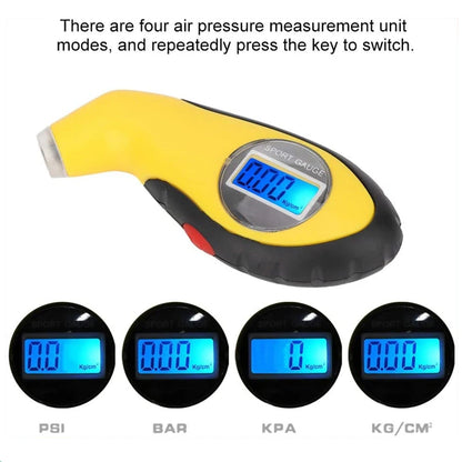 TG105/TG205 R-6802 Digital Tire Pressure Gauge – High-Precision LCD Air Pressure Meter for Car & Truck