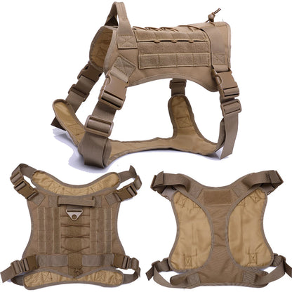 Tactical Dog Harness & Leash Set: Pet Training Vest for Small, Medium, and Large Dogs - Ideal for Walking and Hunting