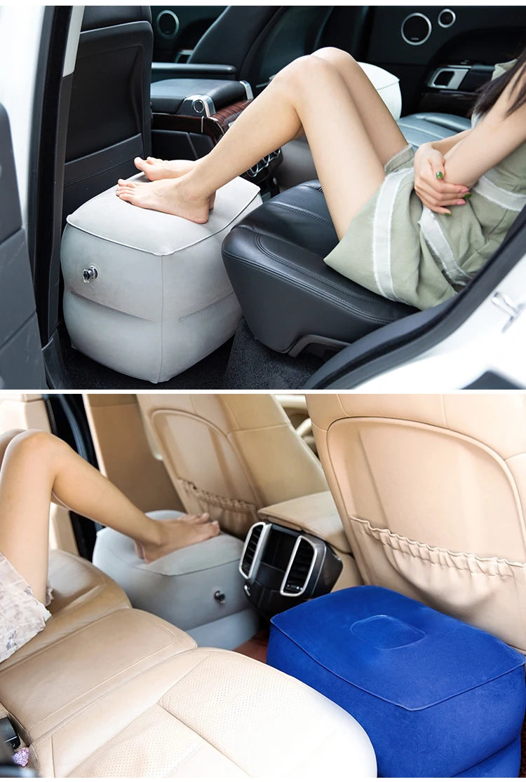 Inflatable Flight Sleeping Footrest Pillow – Adjustable Travel Rest Pillow for Airplane, Car, Bus, and Kids (WJ529)