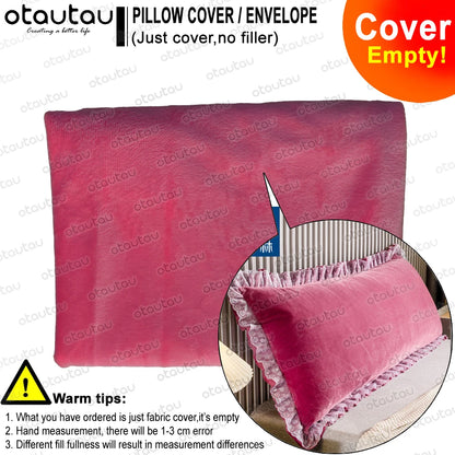OTAUTAU Bed Headboard Pillowcase - Rectangle Long Body Pillow Cover for Headboard, Sofa & Bedding Decor KD012