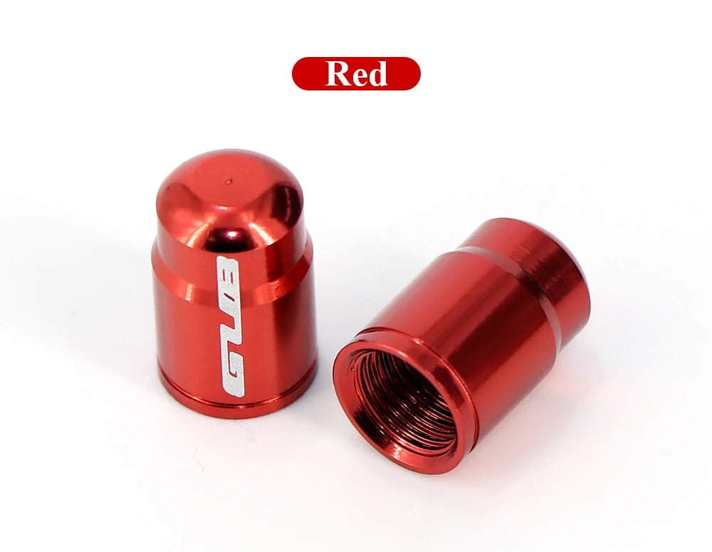 4pcs Aluminum Bike Tire Valve Caps – Ultralight MTB Road Mountain Schrader/Presta Tyre Protectors