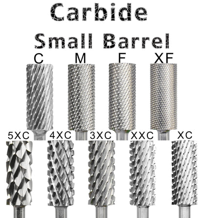 RolinStar 5.35 Small Barrel Silver Tungsten Steel Carbide Nail Drill Bits – Milling Cutter German Accessories