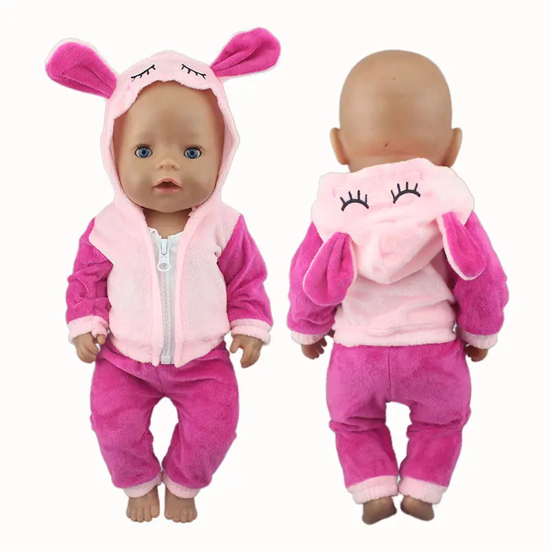 2023 New Doll Outfit Set – Cute Jumpers & Rompers for 17-Inch / 43cm Baby Reborn Dolls