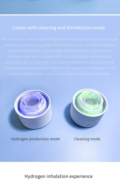 BlueVida SPE&PEM Hydrogen Water Generator - High Concentration, 2 Work Modes & Self-Cleaning, Hydrogen Absorption
