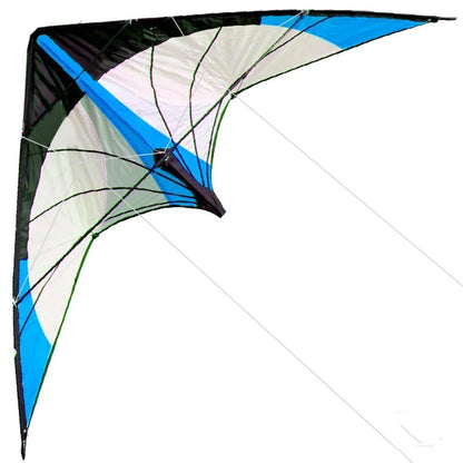 48-Inch Blue Dual Line Stunt Kite - Professional Flying Kite with Handle and Line