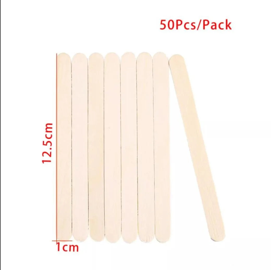 50/100/150PCS Resin Stirring & Popsicle Sticks – DIY Epoxy, Ice Cream, Wood Craft Tools