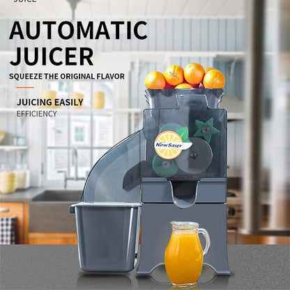 Commercial Lemon & Kumquat Juicer — 110/220V Fully Automatic 100W Multifunctional Fruit Juicer 1000C-1 with Residue Collector
