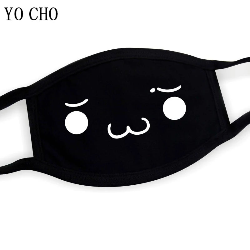 YO CHO Unisex Cotton Dust Mouth Mask – Anime Cartoon Respirator, Warm Mouth Muffle, Perfect Birthday Party Gift