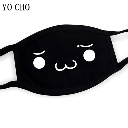 YO CHO Unisex Cotton Dust Mouth Mask – Anime Cartoon Respirator, Warm Mouth Muffle, Perfect Birthday Party Gift
