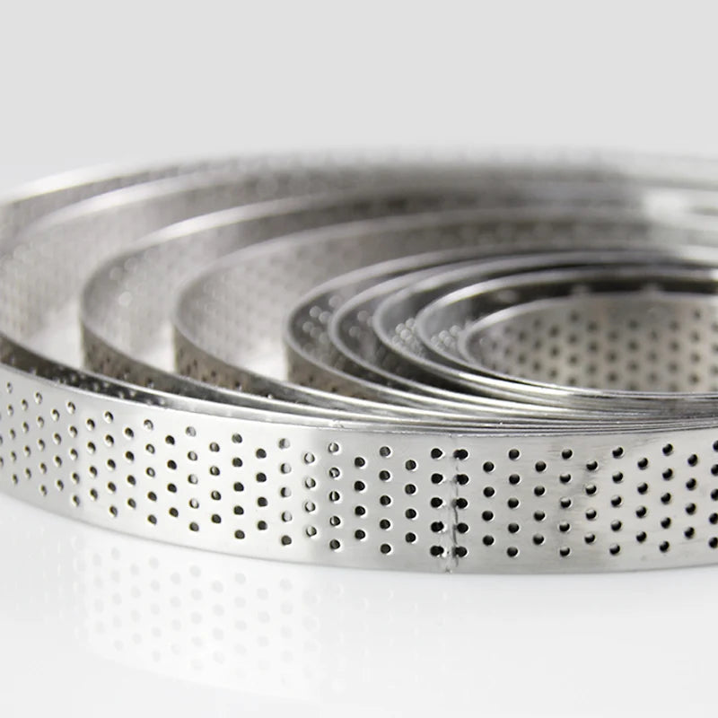 Stainless Steel Round Cake Molds - Mousse Cake Tart Circle Mold - Pizza Dessert DIY Decor Mould - Tart Ring Kitchen Baking Tool