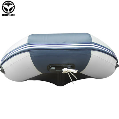 5-6 Person Inflatable Assault Boat – 3.8m PVC Fishing Rowing Boat with Aluminum Floor & Speed Raft Accessories