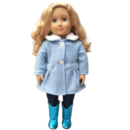 18-Inch American Girl Doll Clothes – Coat, Tights & Pants Outfit for Newborn & Baby Dolls