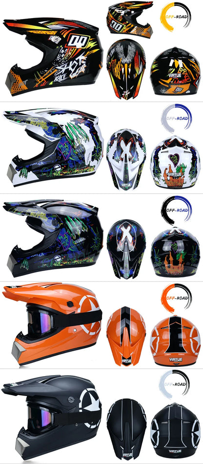 Children's Off-Road Motorcycle Helmet - Bike Downhill AM DH Cross & Motocross Capacete Casco for Kids