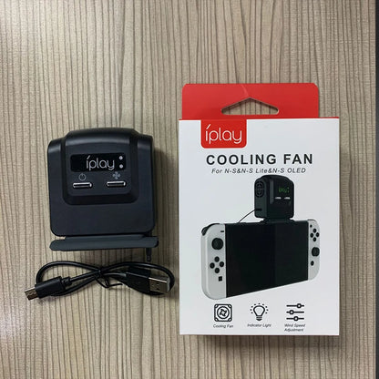 Nintendo Switch OLED External Cooling Fan – USB Powered Turbo Cooler Heat Sink Console Accessory