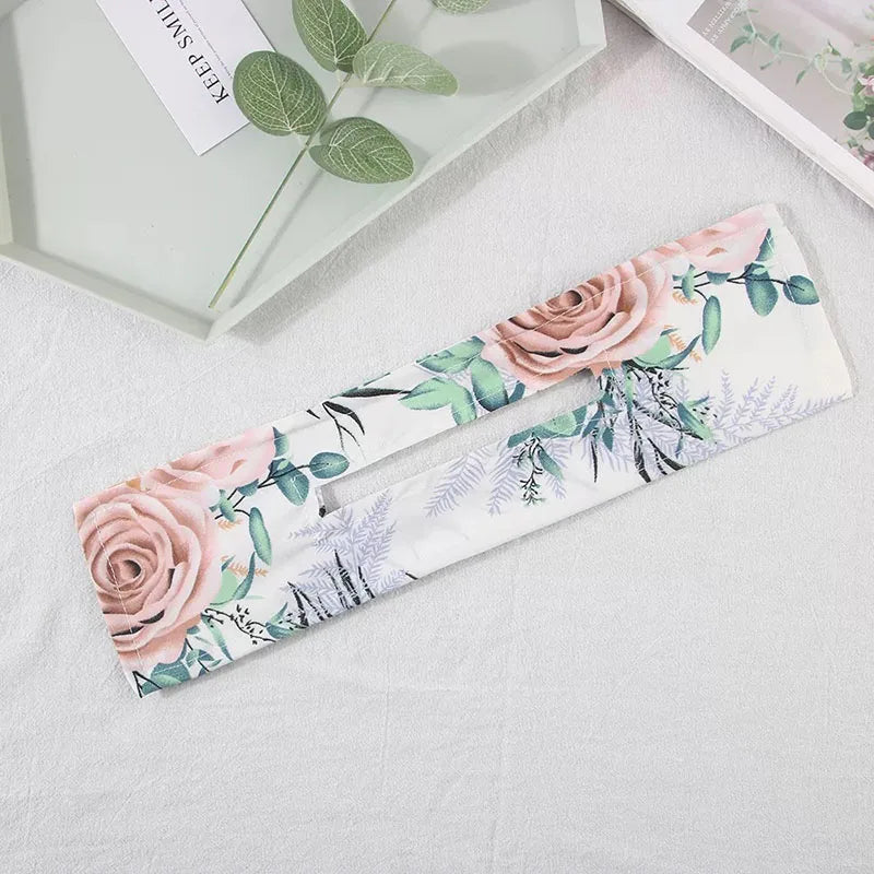 Deft Bun Hair Band for Women – Printed Bow Headband & Donut Bun Maker, DIY Hairstyle Twist & Ponytail Tool