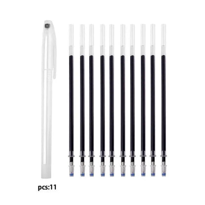 10Pcs Heat Erasable Fabric Marker Pens — Temperature Disappearing Pens for DIY Sewing, Craft & Fabric Marking