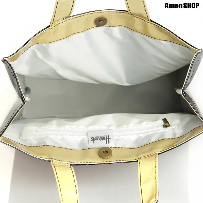 Simple Stylish PVC Reusable Shopping Bag – Luxury Eco-Friendly Waterproof Tote for Summer Beach