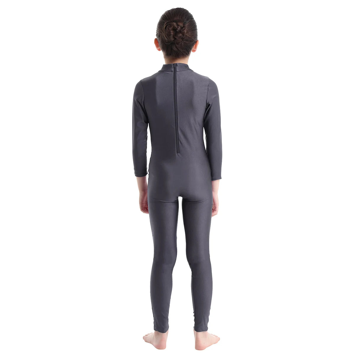 Kids Girls Full Body Gymnastics Bodysuit, Ballet Dance Jersey Leotard, Jumpsuit Sports Unitard, Children Dancewear and Sportswear