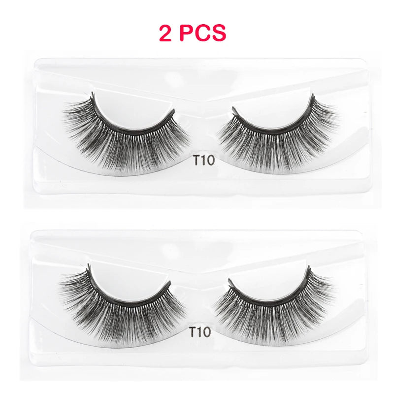 3D Magnetic Mink Eyelashes with Magnetic Eyeliner – Short False Lashes, Handmade, Long-Lasting Eye Makeup Tool