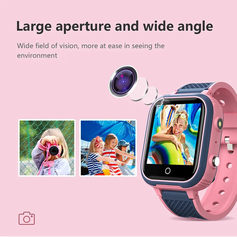 LT21 4G Kids Smart Watch with GPS, WiFi, Video Call, SOS, IP67 Waterproof - Child Safety Tracker and Location Monitor Phone Watch