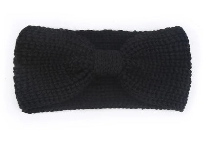 Women's Solid Color Knitted Headband – Elastic Twisted Turban Headwrap, Winter Hair Band for Girls, Fashion Hair Accessories